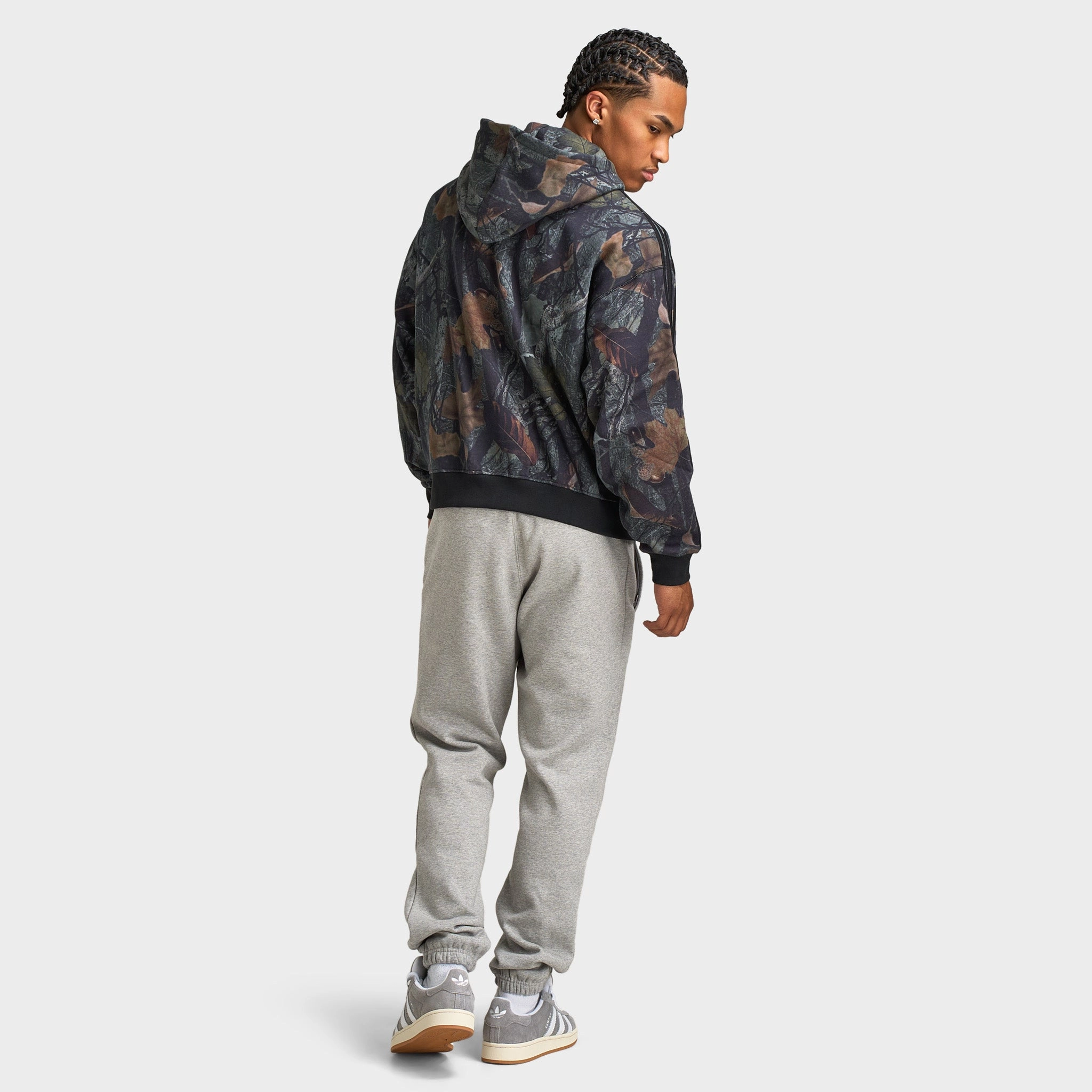 Hypoallergenic Interior Thermal Regulating Hoodie adidas Camo Full Zip Hoodie / Black