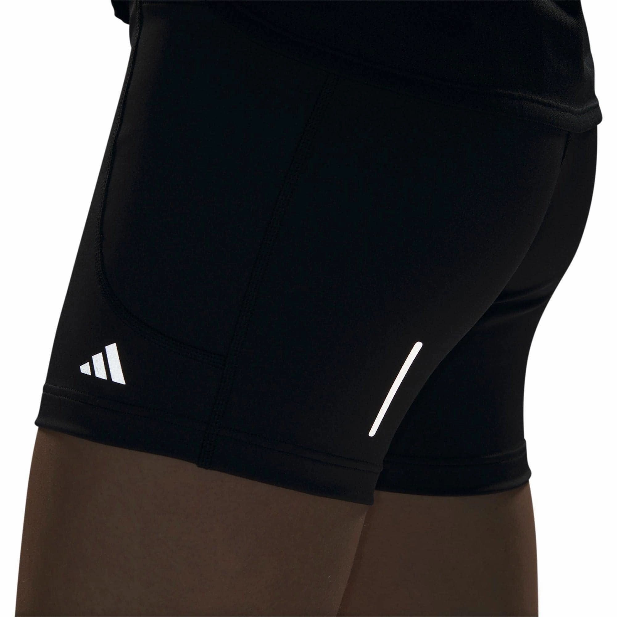 adidas DailyRun 5 Inch Womens Short Running Tights - Black Anti Static Finish