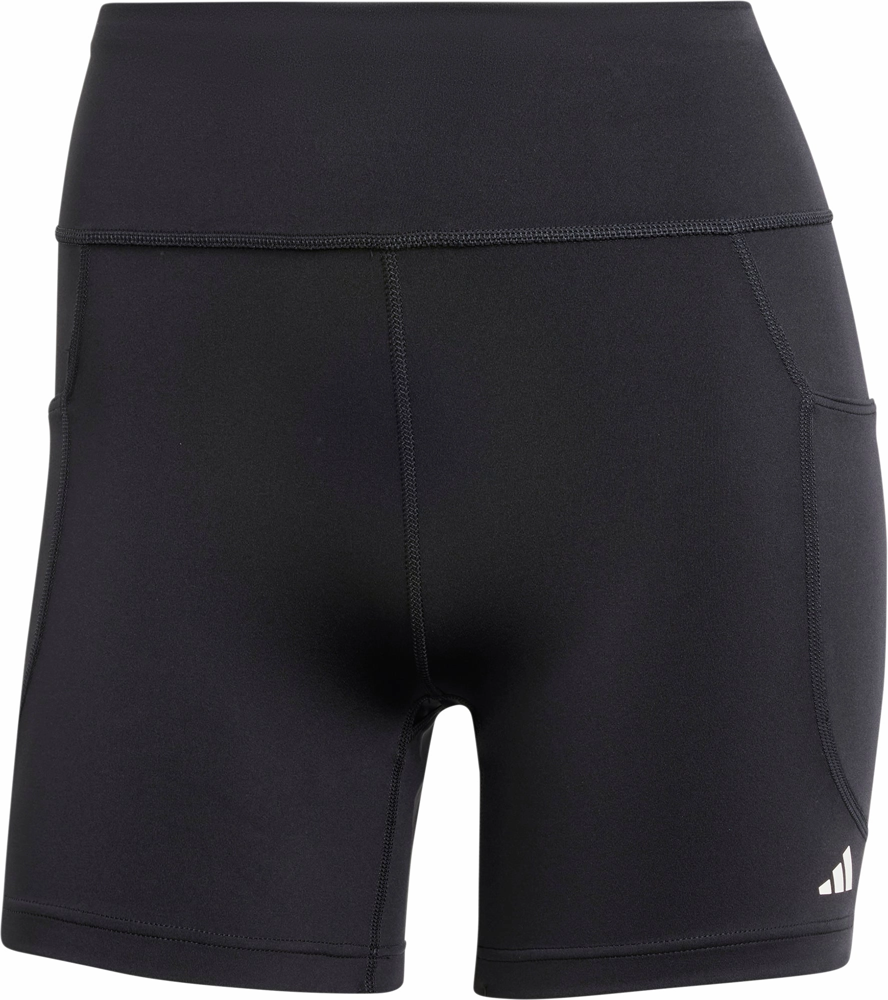 adidas DailyRun 5 Inch Womens Short Running Tights - Black Hypoallergenic Textile