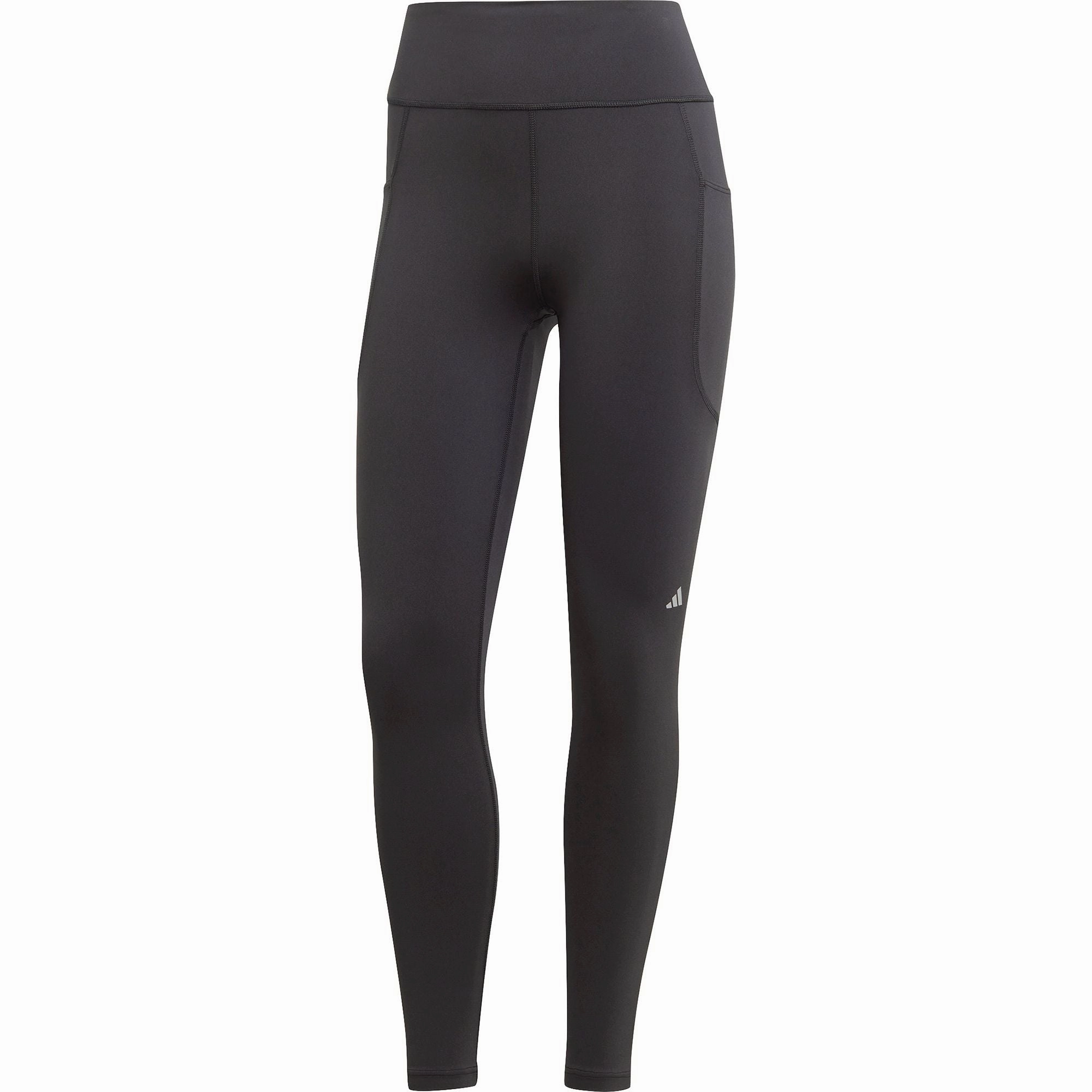 Flexible-material Reversible adidas DailyRun Womens 7/8 Running Tights - Black