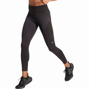 Flare-design-feature adidas DailyRun Womens 7/8 Running Tights - Black