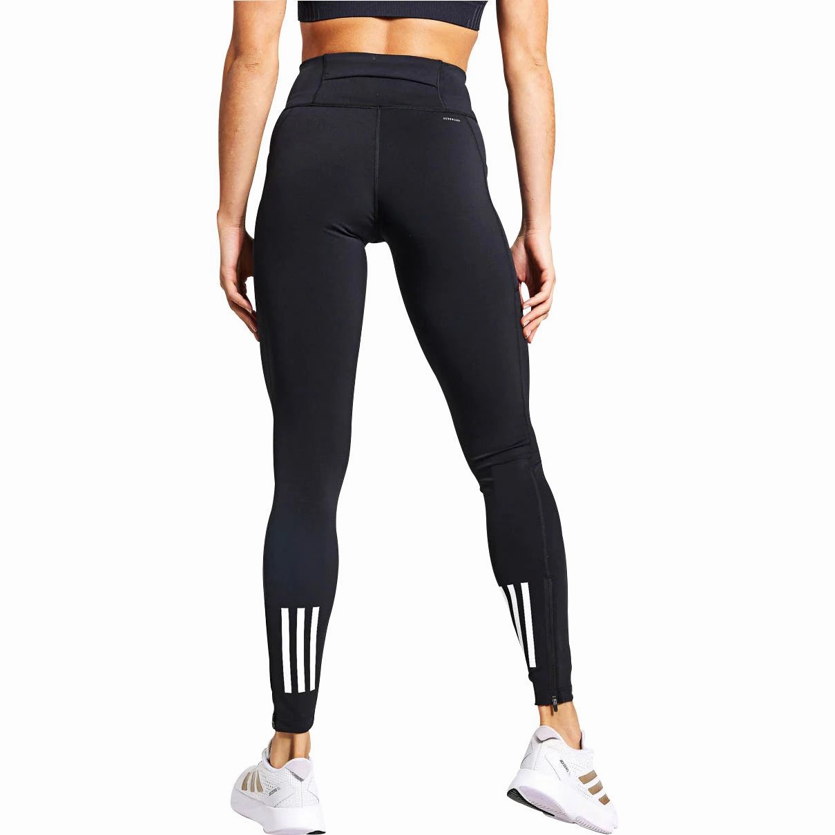 floral adidas DailyRun Womens Long Running Tights - Black