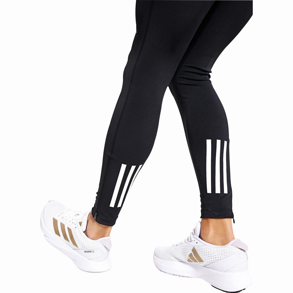 adidas DailyRun Womens Long Running Tights - Black Practical Double-stitched