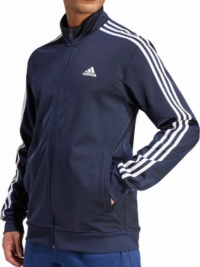 Trunk adidas Essentials Warm Up 3 Stripes Mens Track Jacket - Navy