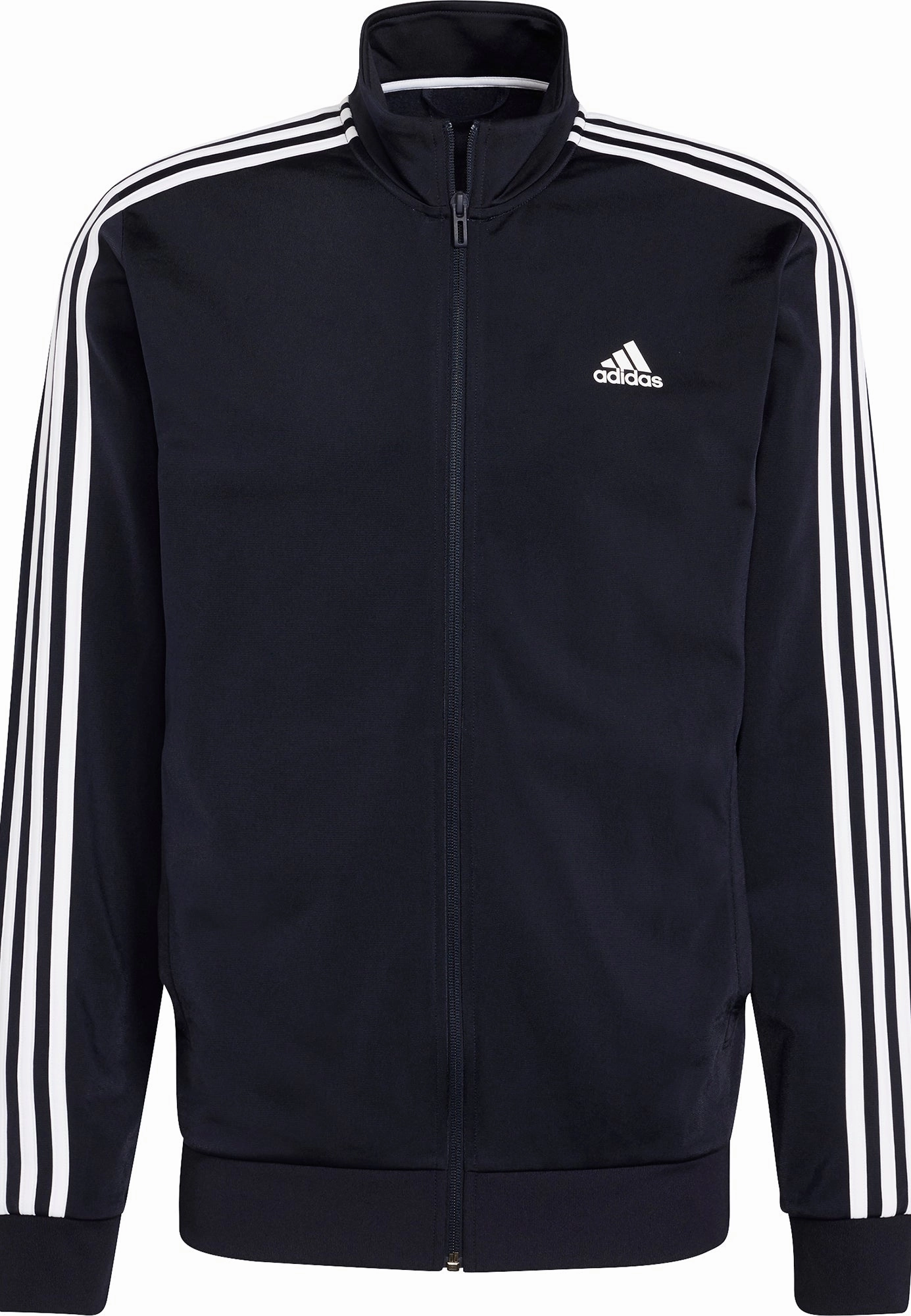 Volunteer adidas Essentials Warm Up 3 Stripes Mens Track Jacket - Navy