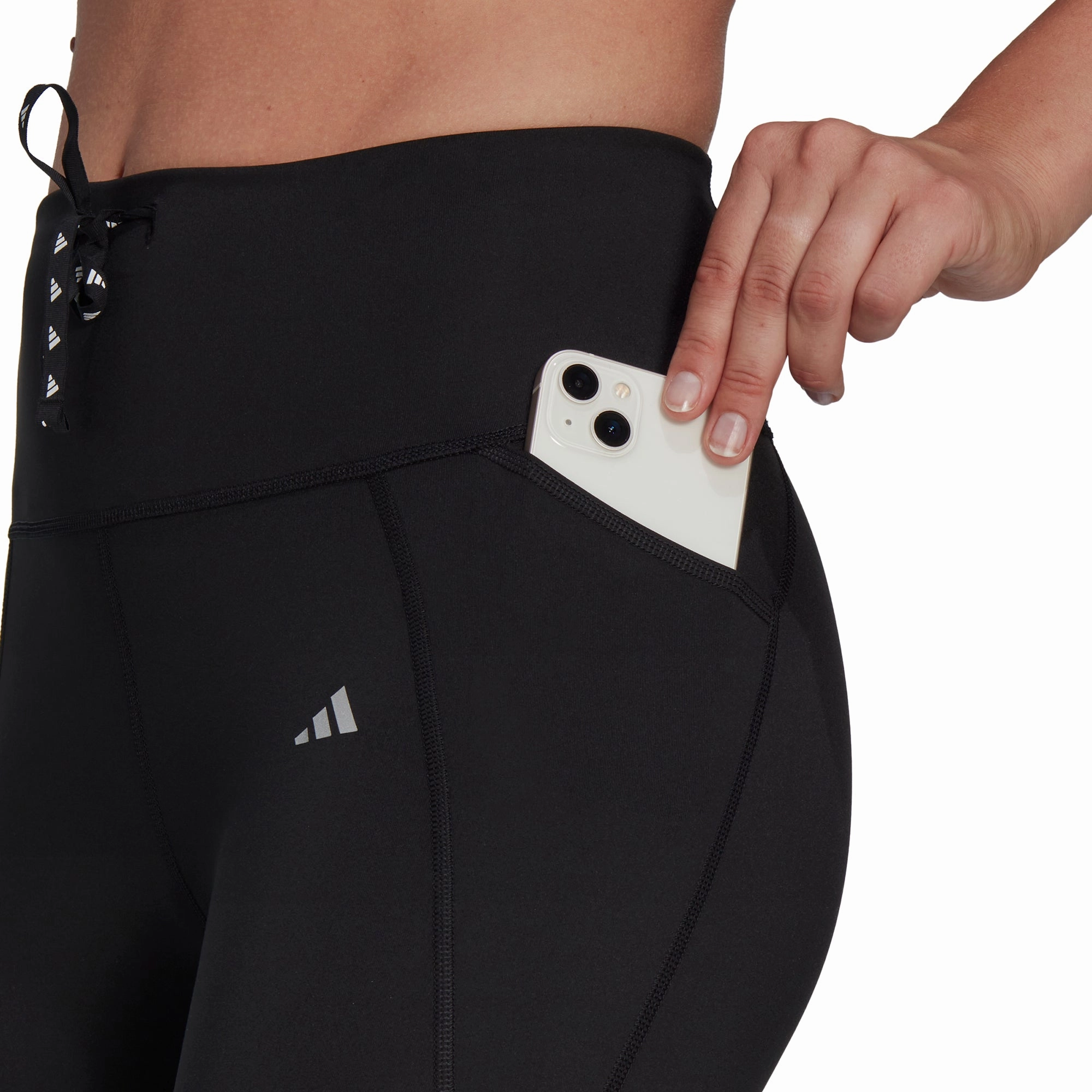 adidas Essentials Womens 7/8 Running Tights - Black Soft Reflective