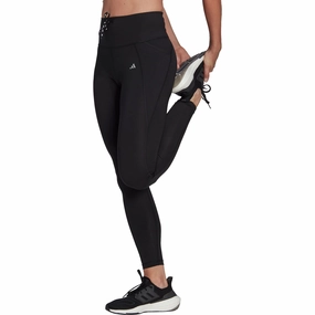 Workout-gear-quality-characteristic Summer-essentials-feature-attribute adidas Essentials Womens 7/8 Running Tights - Black