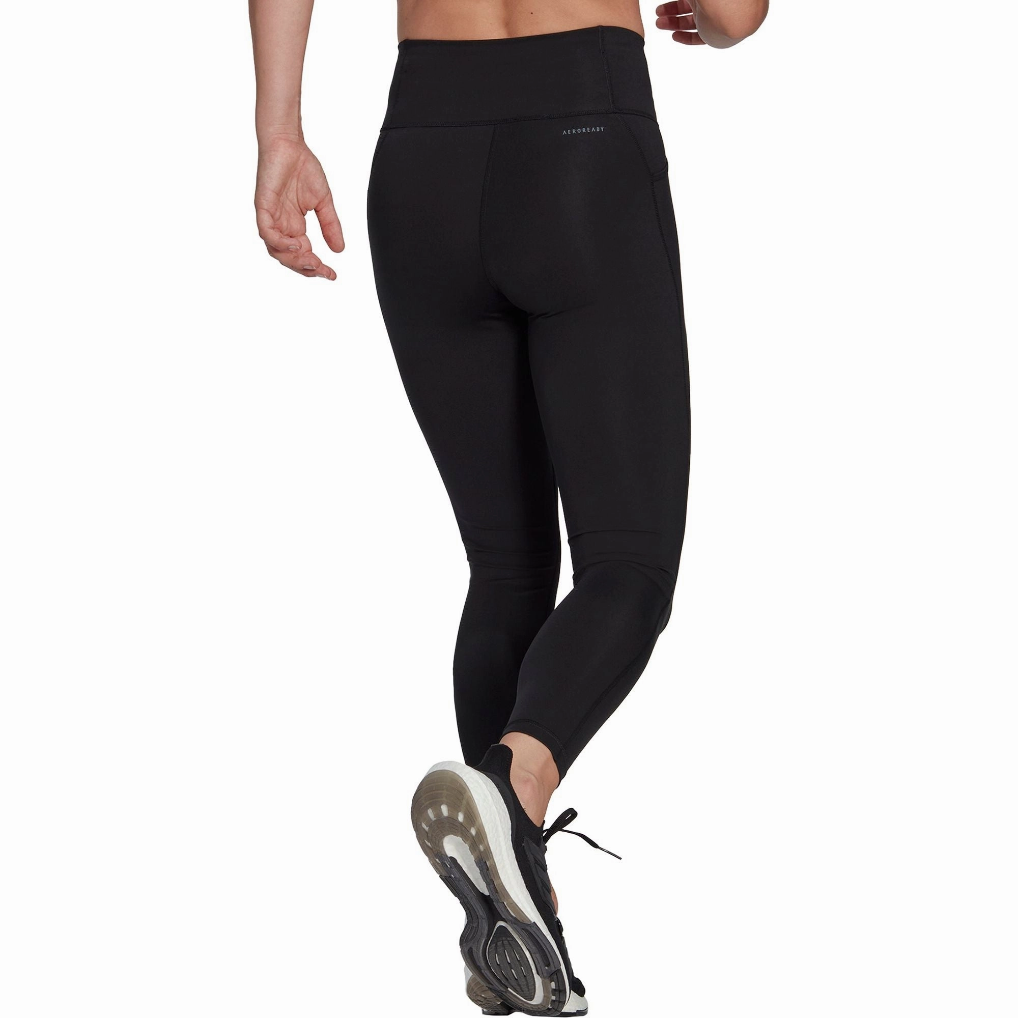 adidas Essentials Womens 7/8 Running Tights - Black Textured-design Cashmere