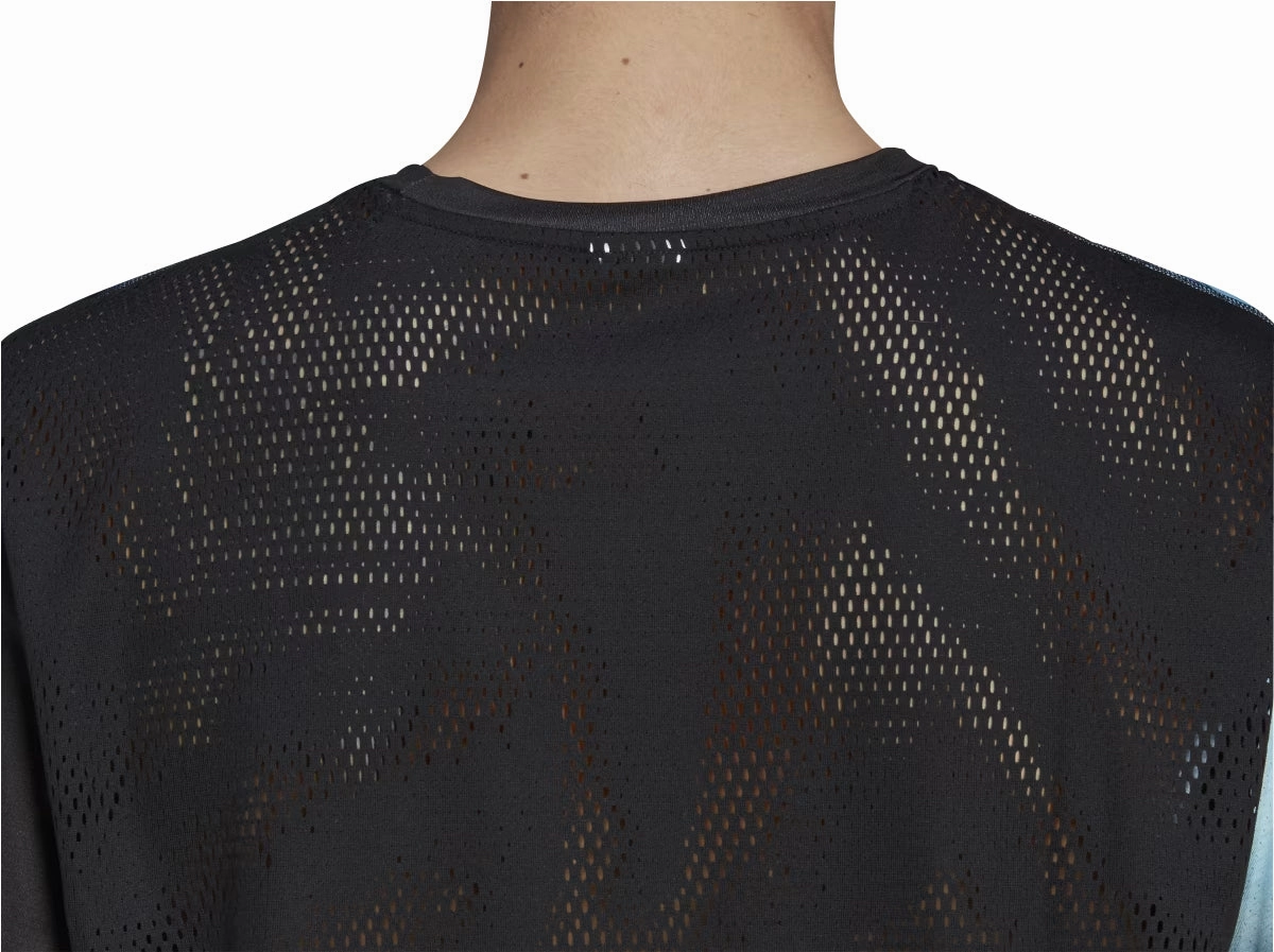 adidas Fast Short Sleeve Mens Running Top - Black Soft Breathable Fit For All