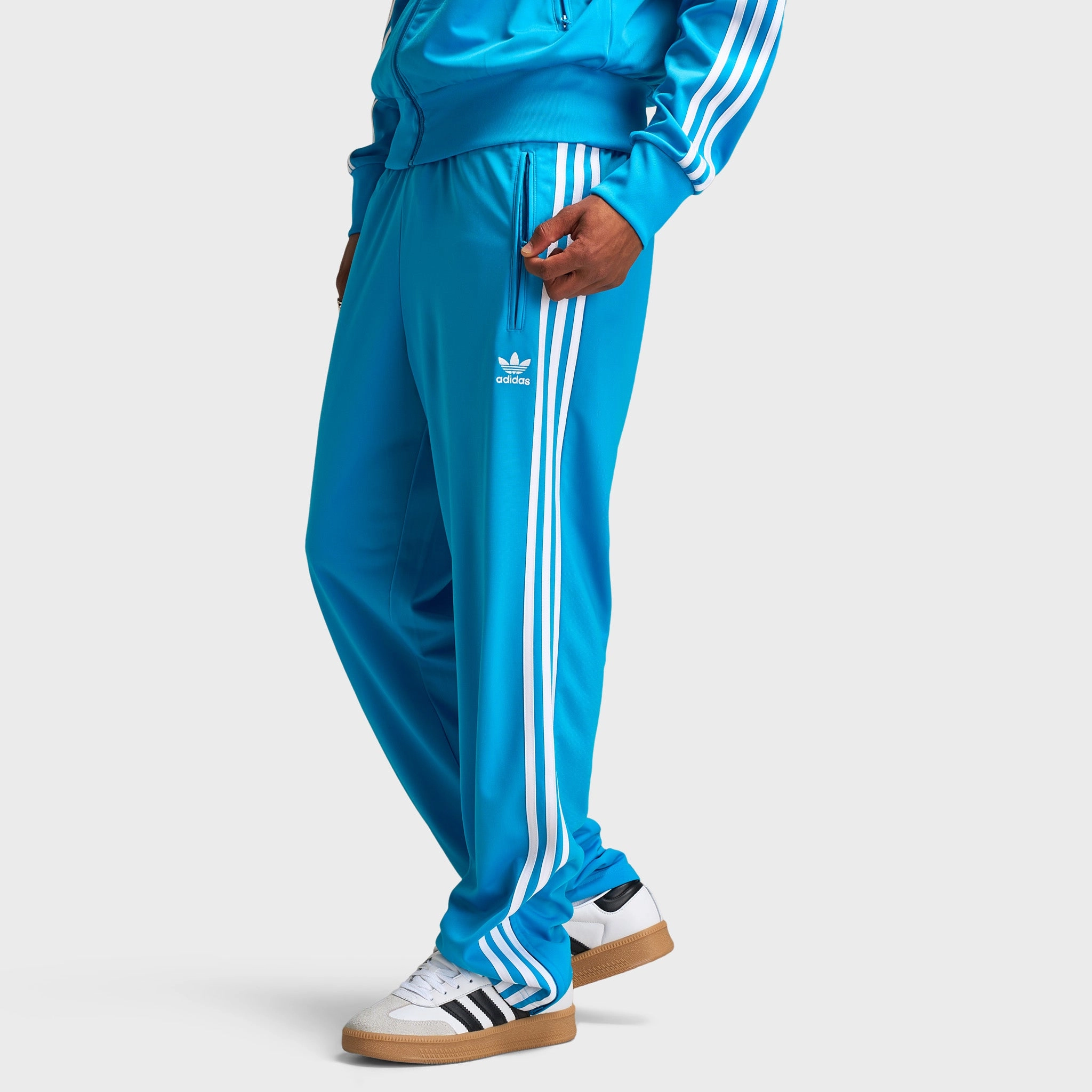Tie Soft Inner Lining adidas Firebird Track Pants / Sky Blue