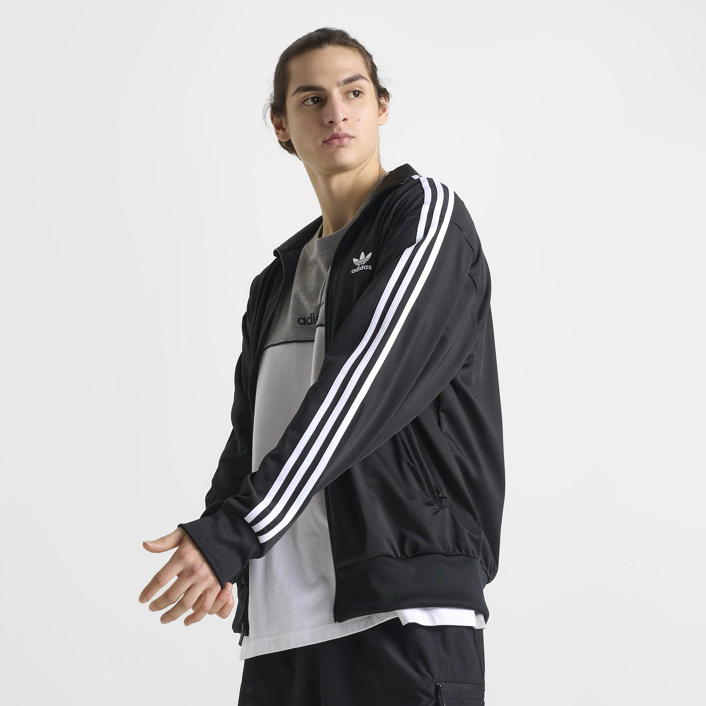 adidas Firebird Track Top / Black Polka dot patterns Versatile Performance