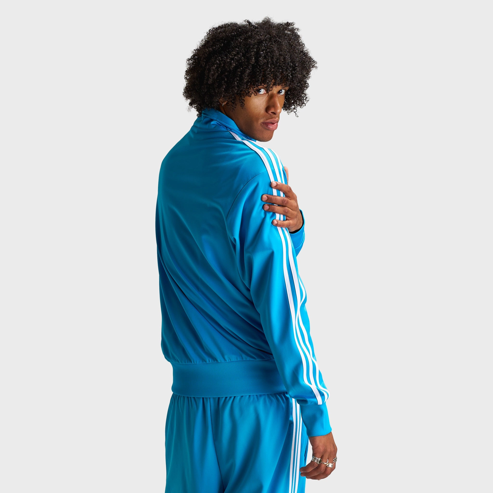 FlexibleMobility adidas Firebird Track Top / Sky Blue