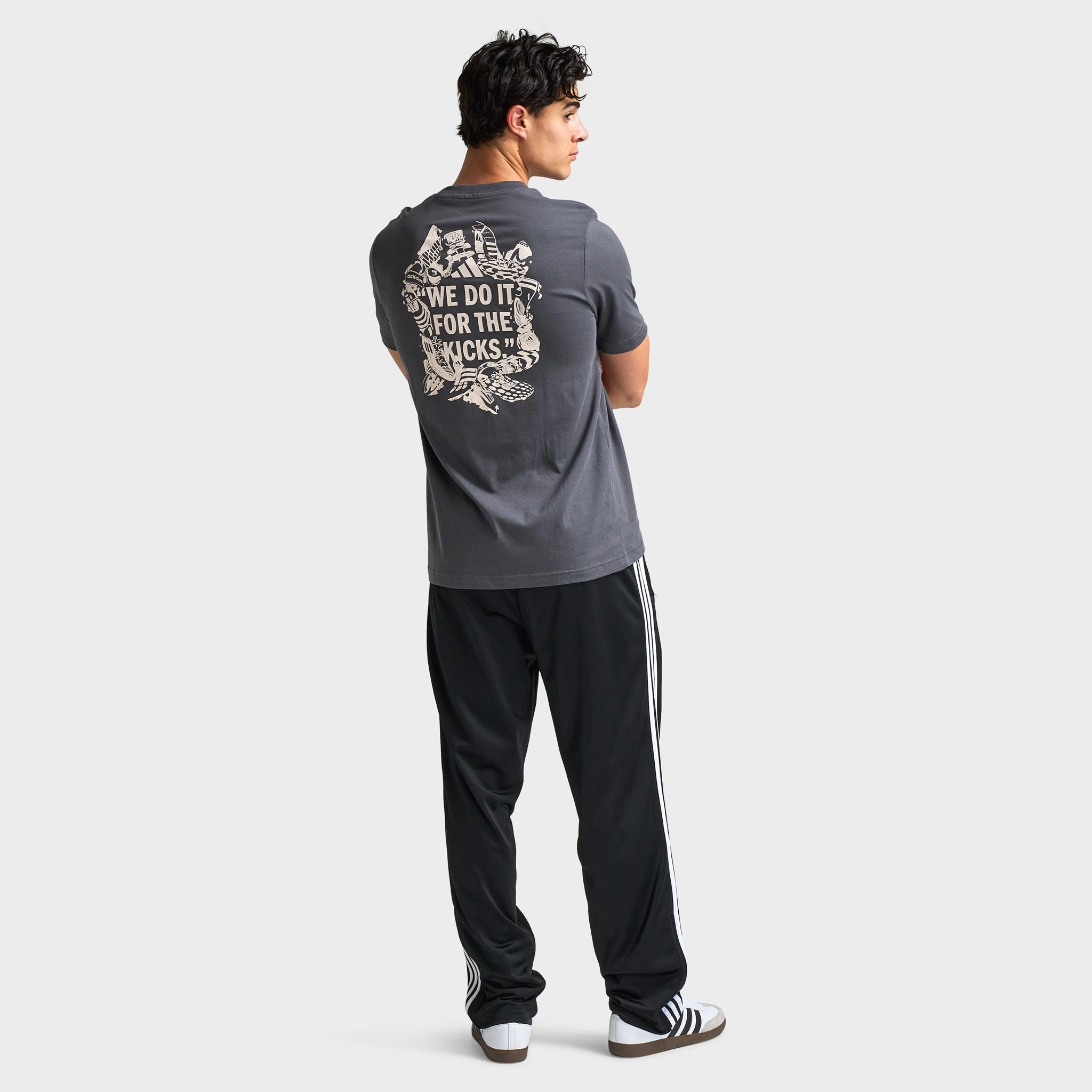 training operation adidas Fun Kicks Graphic T-Shirt / Grey Six