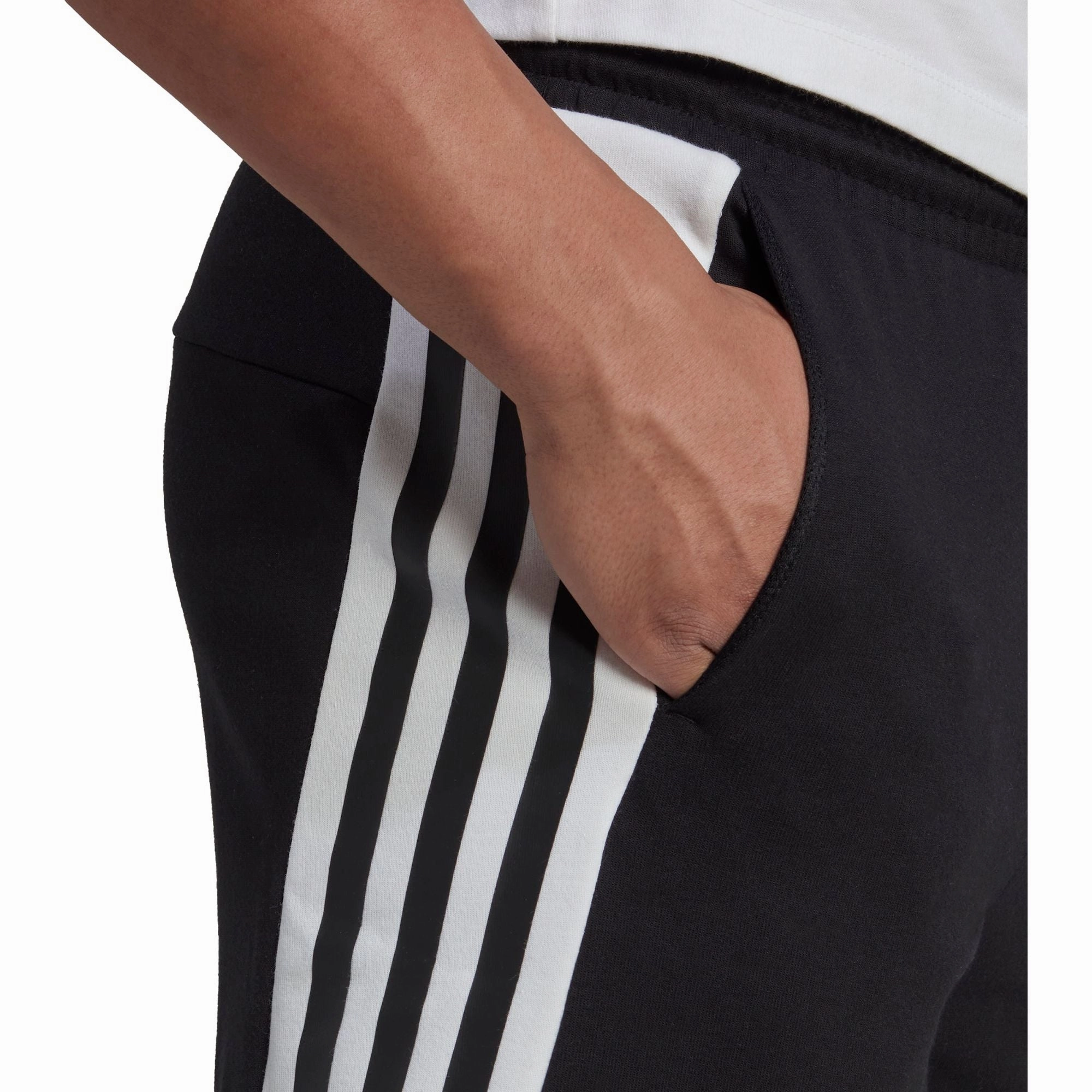 adidas Future Icons 3 Stripes Mens Training Shorts - Black Holiday Ease