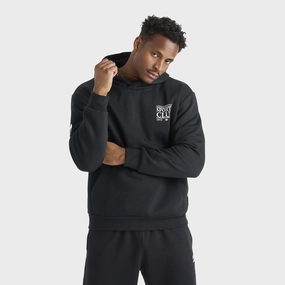 adidas Graphic Pullover Hoodie / Black Adjustable Hem Cords Seamless Bonding
