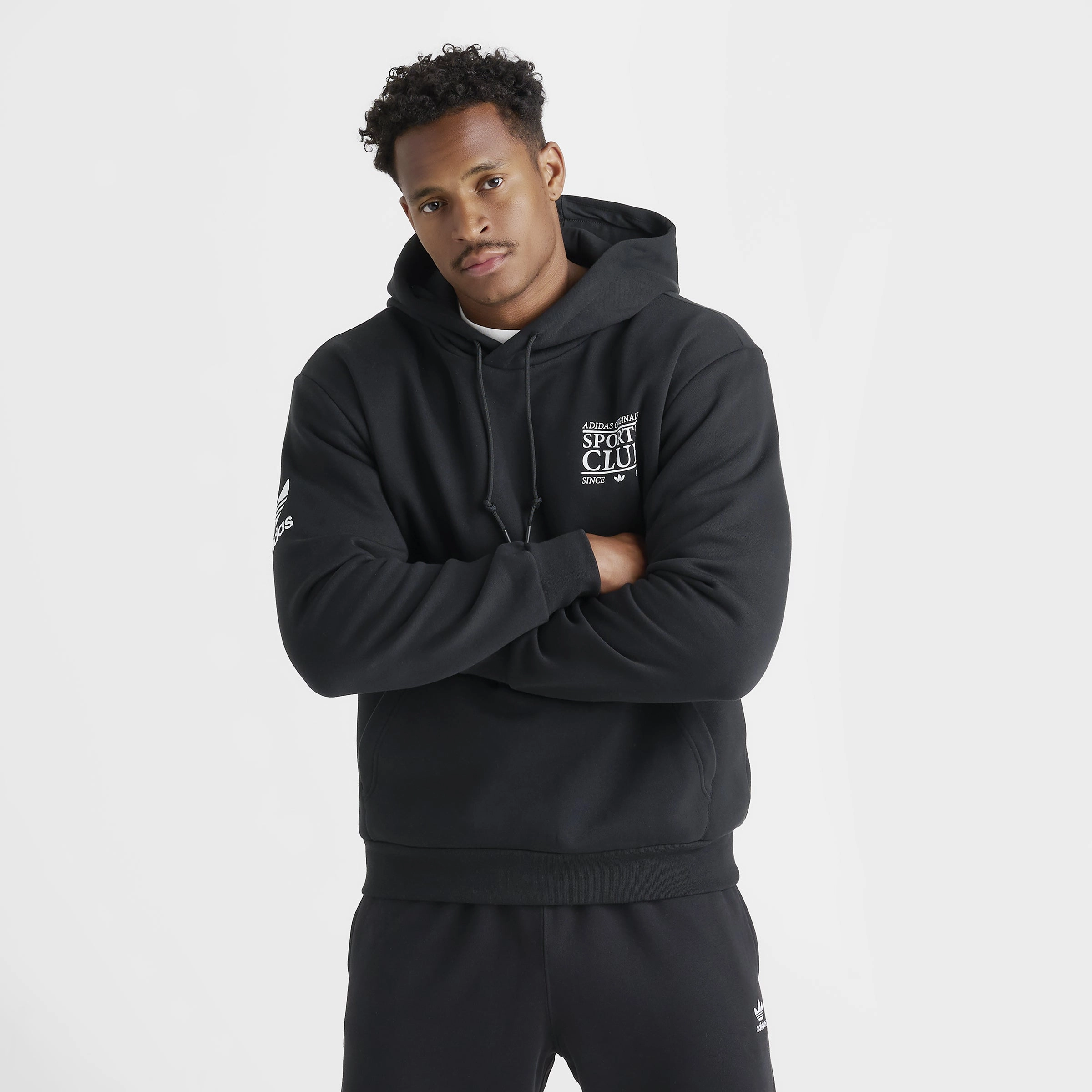adidas Graphic Pullover Hoodie / Black Daywear Staple
