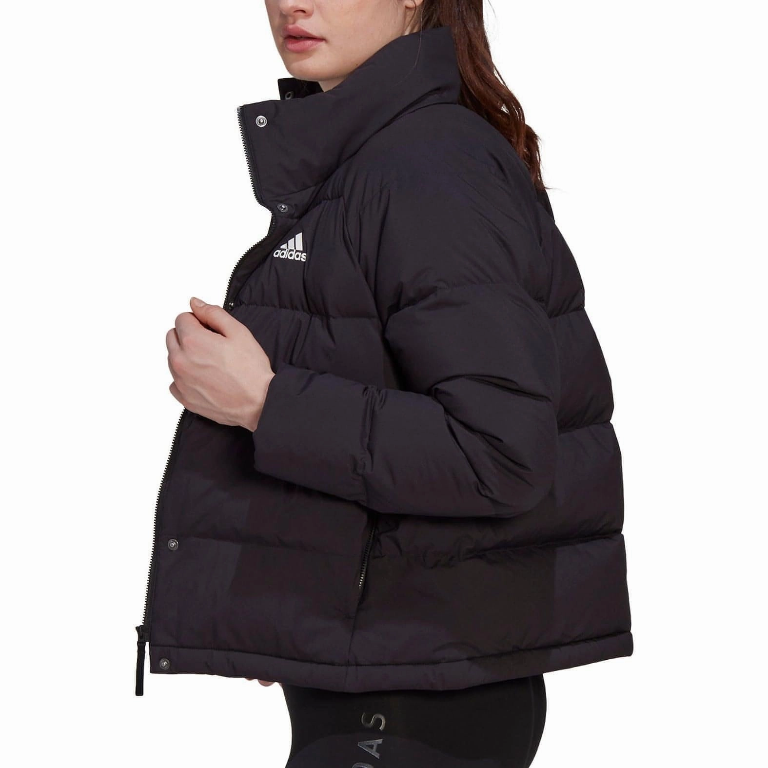 adidas Helionic Relaxed Fit Womens Down Jacket - Black Modern Aesthetic