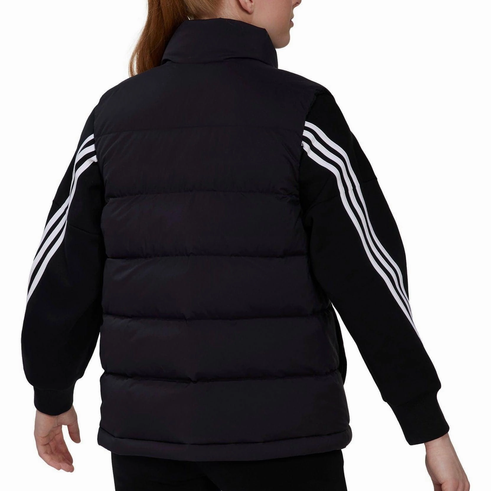 adidas Helionic Womens Down Gilet - Black Expandable Side Gussets Reflective details