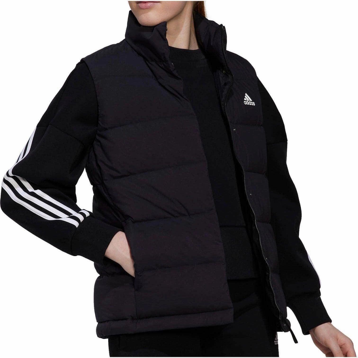 Flexible Joint Articulation adidas Helionic Womens Down Gilet - Black
