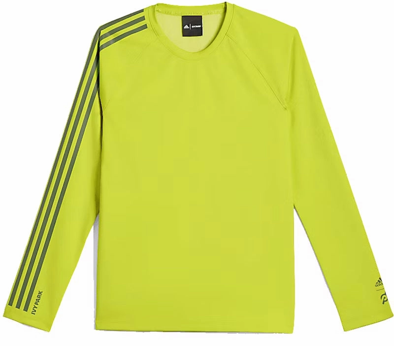WaterRepellentCoating FlexSeamTechnology adidas Ivy Park X Peloton Long Sleeve Mens Training Top - Green
