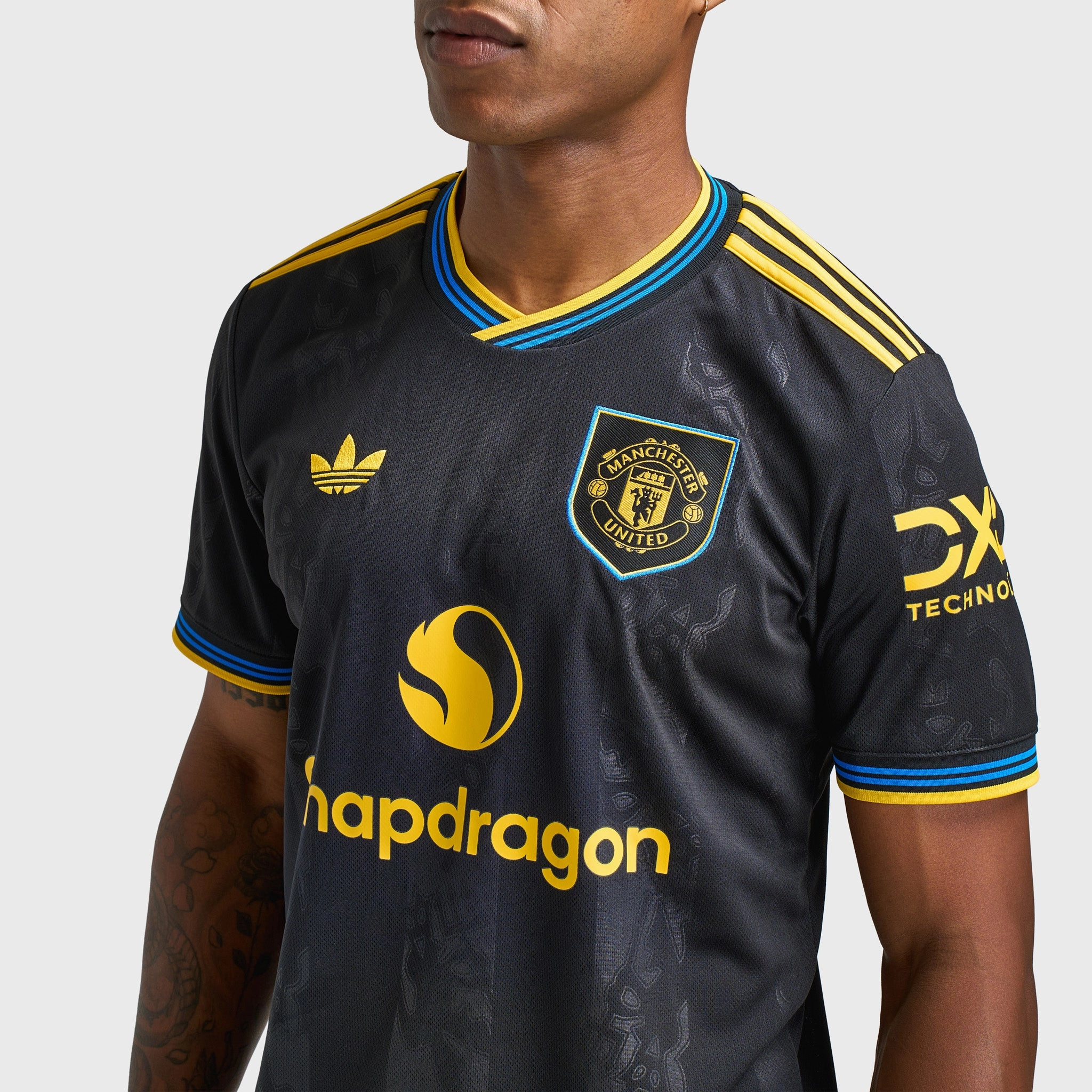Sublimation Print large - size wheels adidas Manchester United 25/26 Third Jersey / Black