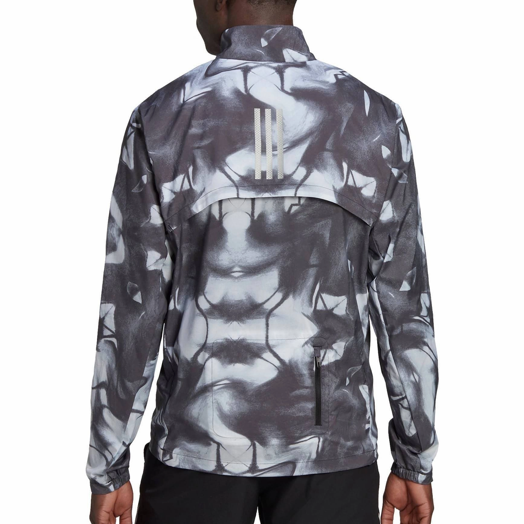 Road Trip adidas Marathon Translucent Mens Running Jacket - White