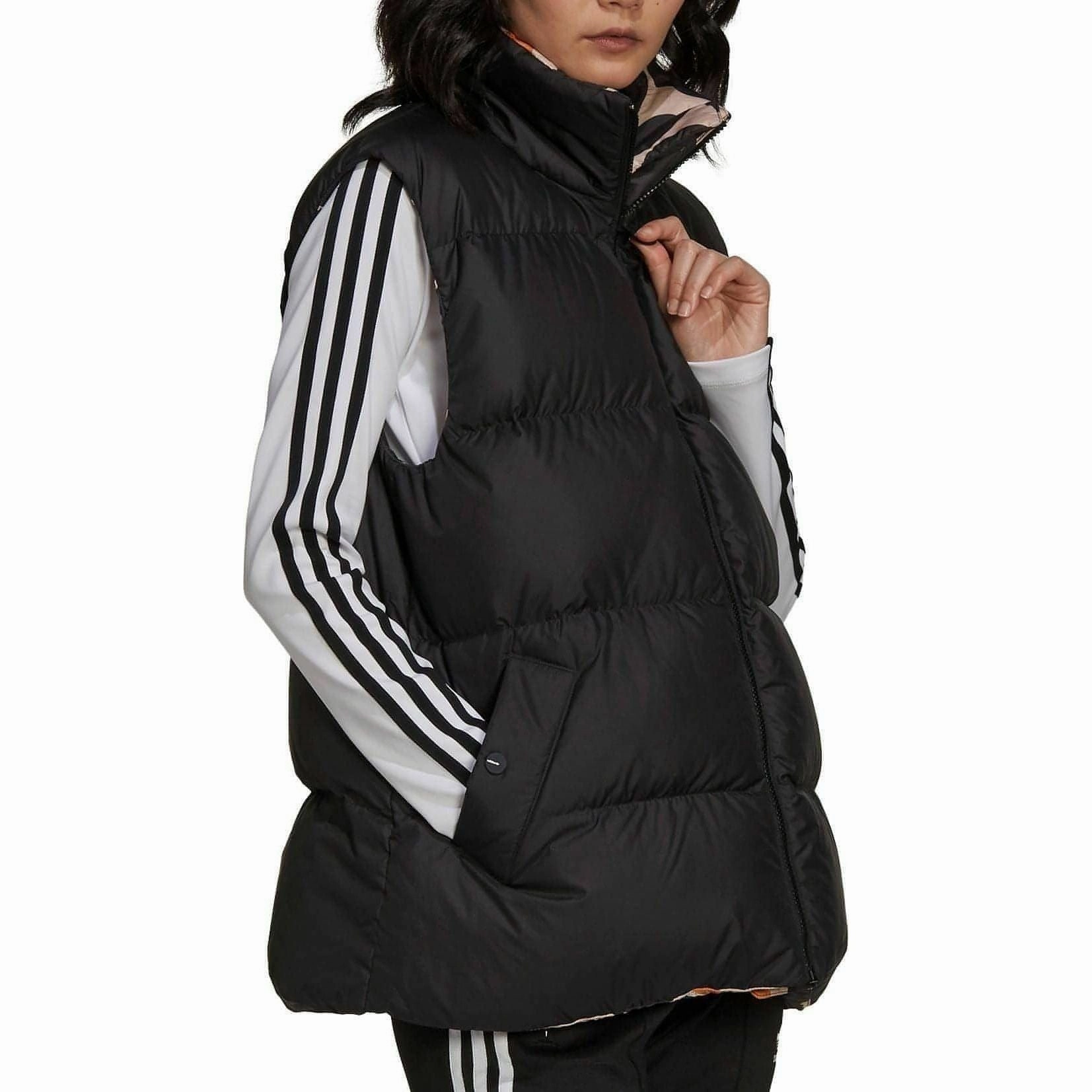 adidas Marimekko Reversible Womens Down Gilet - Black EcoFriendly Textiles