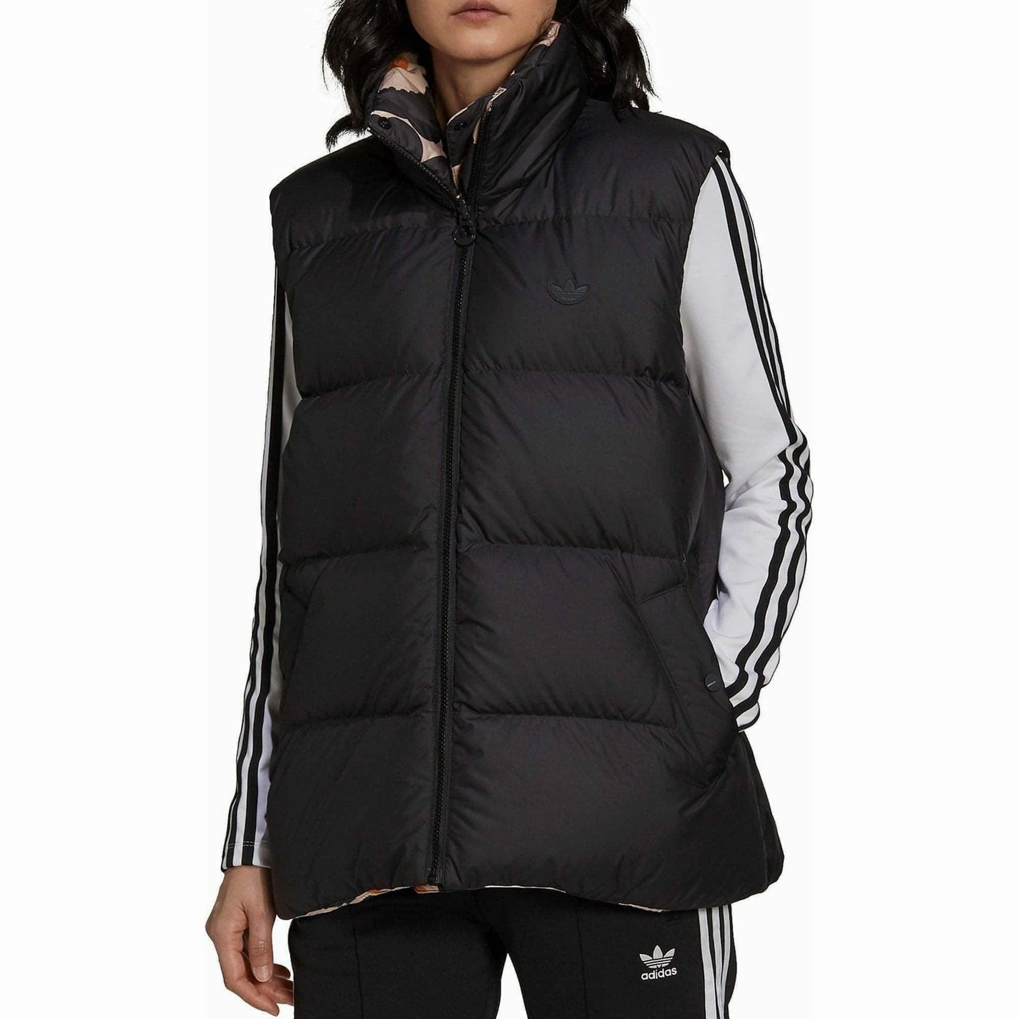 EcoCertifiedTextile adidas Marimekko Reversible Womens Down Gilet - Black