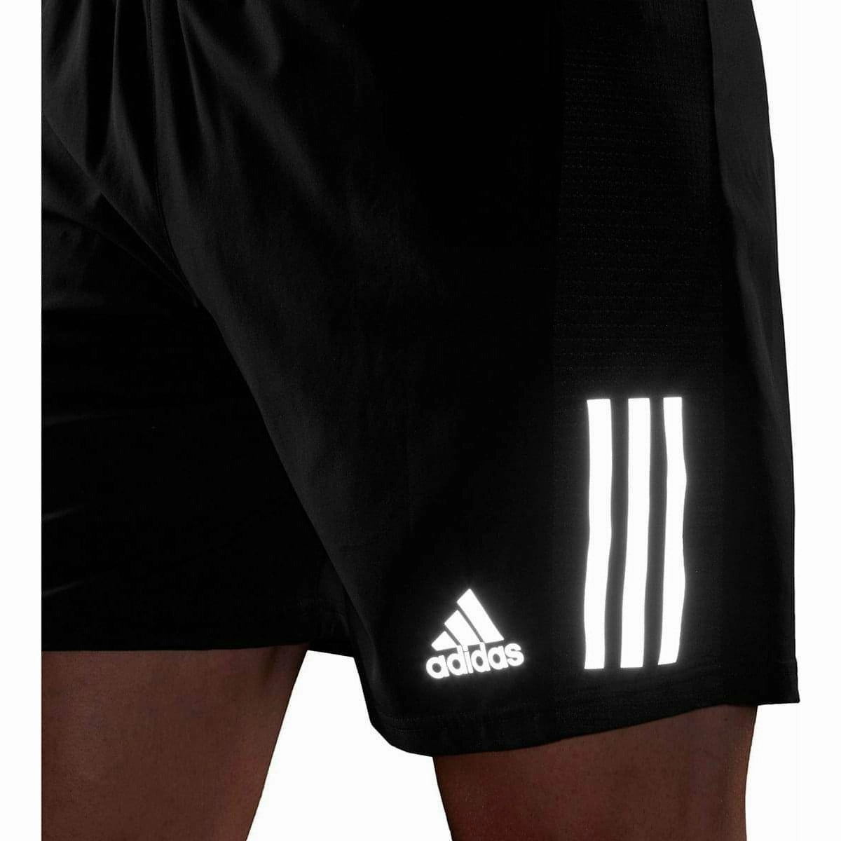 Beach Ready Shorts Snag Free Zipper adidas Own The Run 5 Inch Mens Running Shorts - Black
