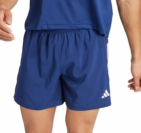 teen clothing Tear Resistant Panels adidas Own The Run 7 Inch Mens Running Shorts - Blue