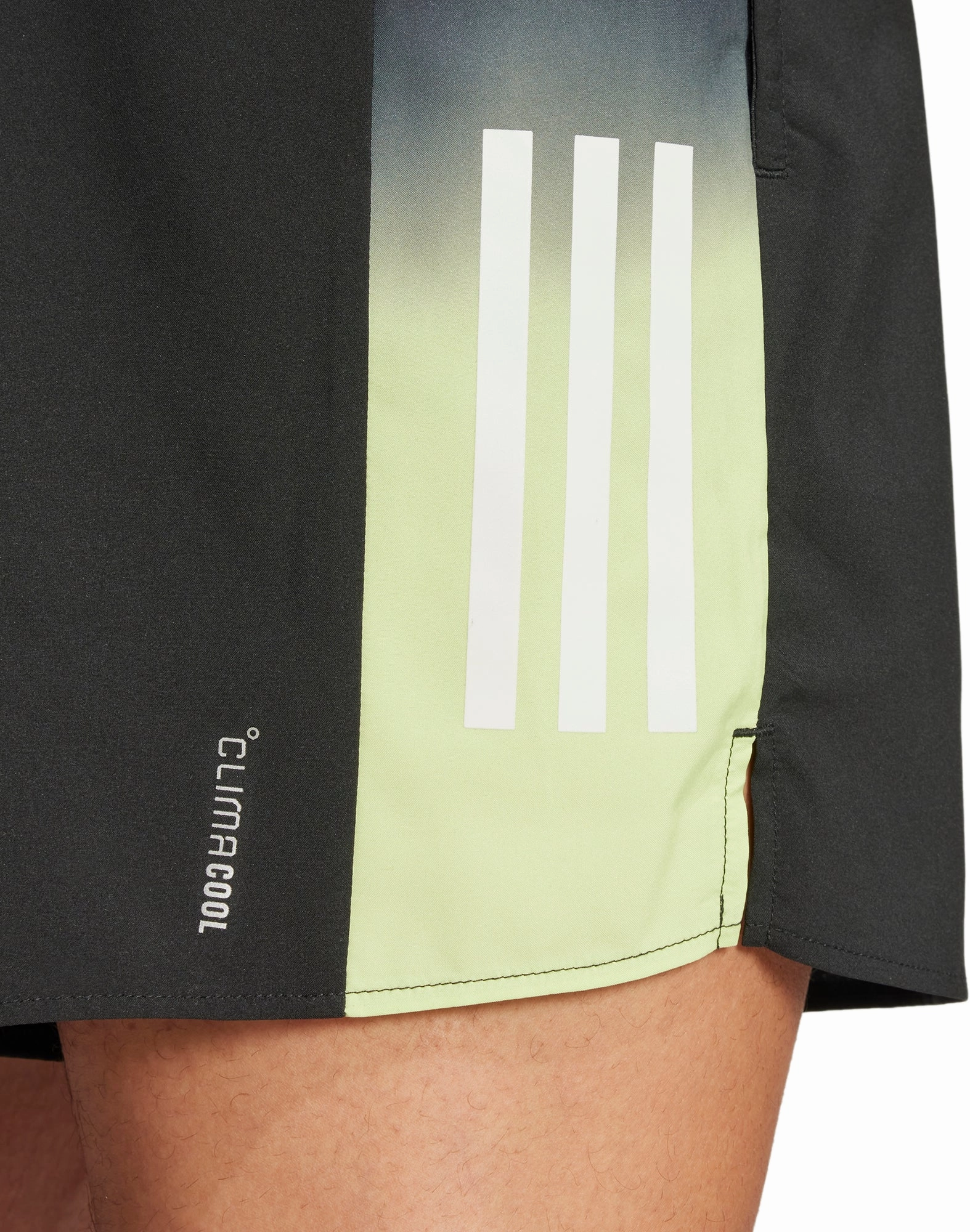 adidas Own The Run Colour Block 7 Inch Mens Running Shorts - Black Running Shorts Cotton shorts