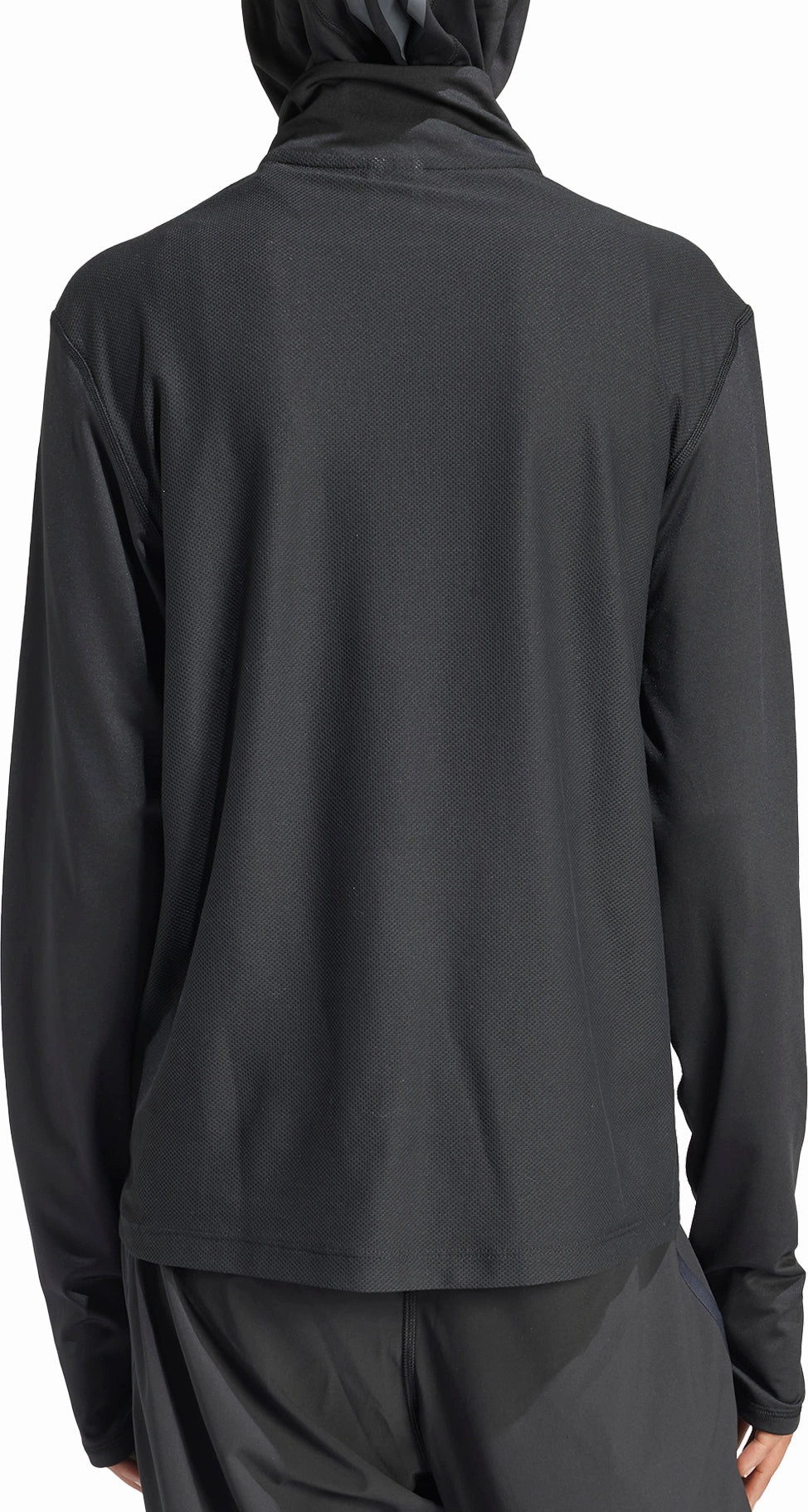 adidas Own The Run Half Zip Long Sleeve Womens Running Top - Black Pet related balcony