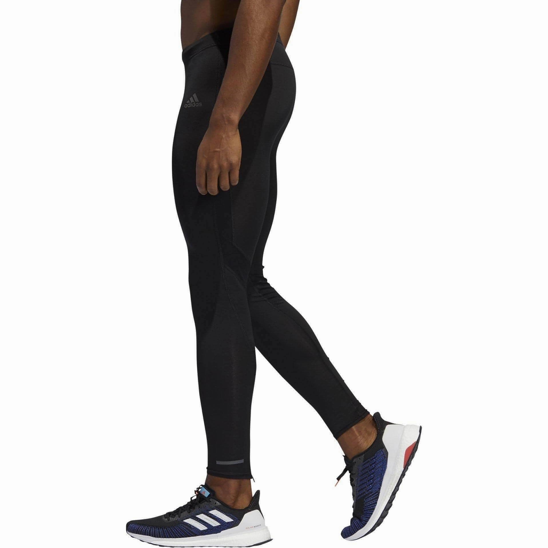 adidas Own The Run Mens Long Running Tights - Black HygroscopicLining