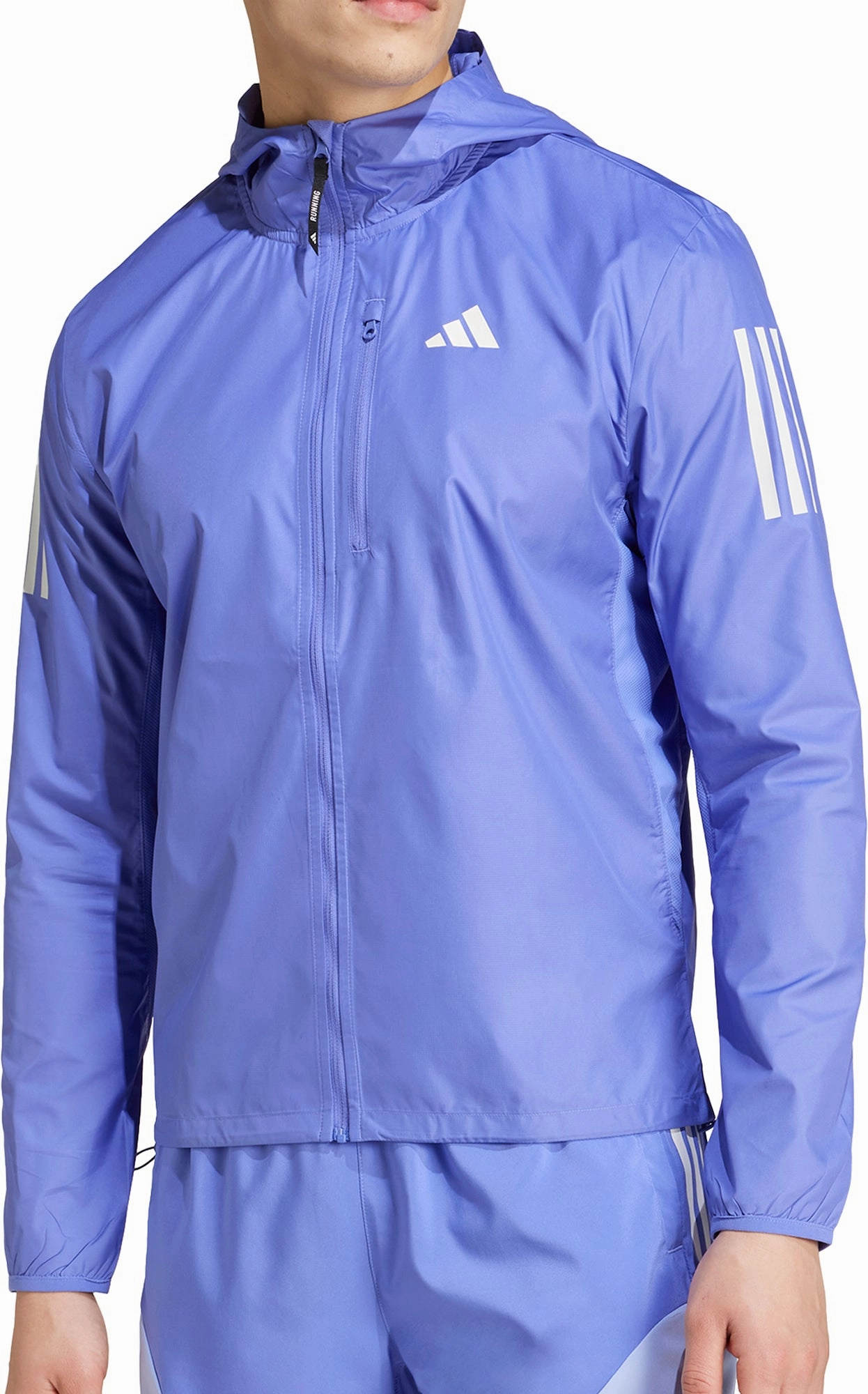 adidas Own The Run Mens Running Jacket - Blue All-Purpose Gear hiking clothes