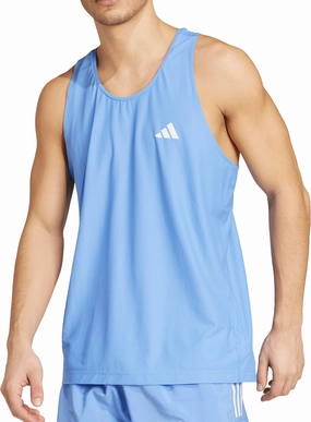 Service rayon material adidas Own The Run Mens Running Vest - Blue