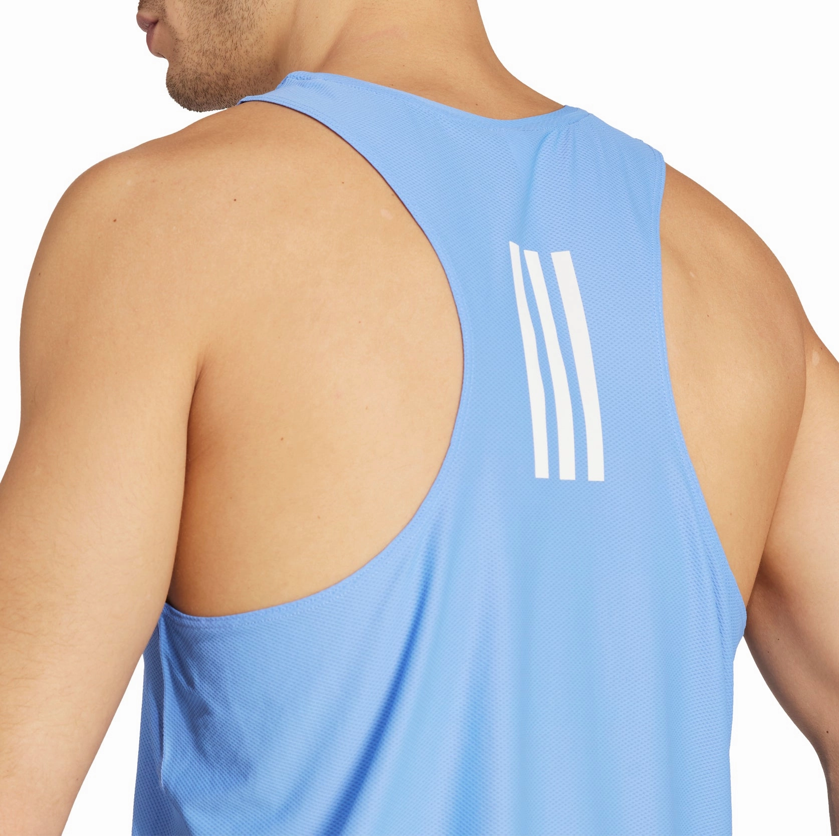 adidas Own The Run Mens Running Vest - Blue Quick Release Buckles Indoor