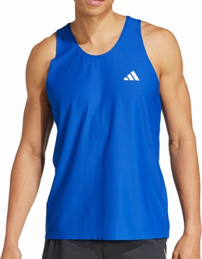 adidas Own The Run Mens Running Vest - Blue sharpness Happiness