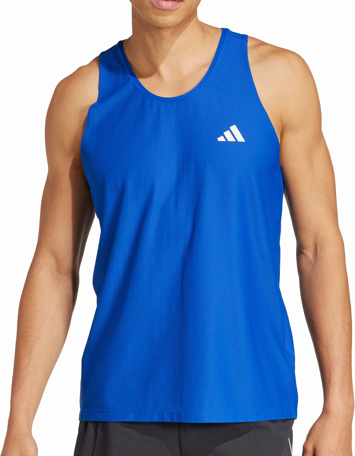 adidas Own The Run Mens Running Vest - Blue QuickRelease Closure