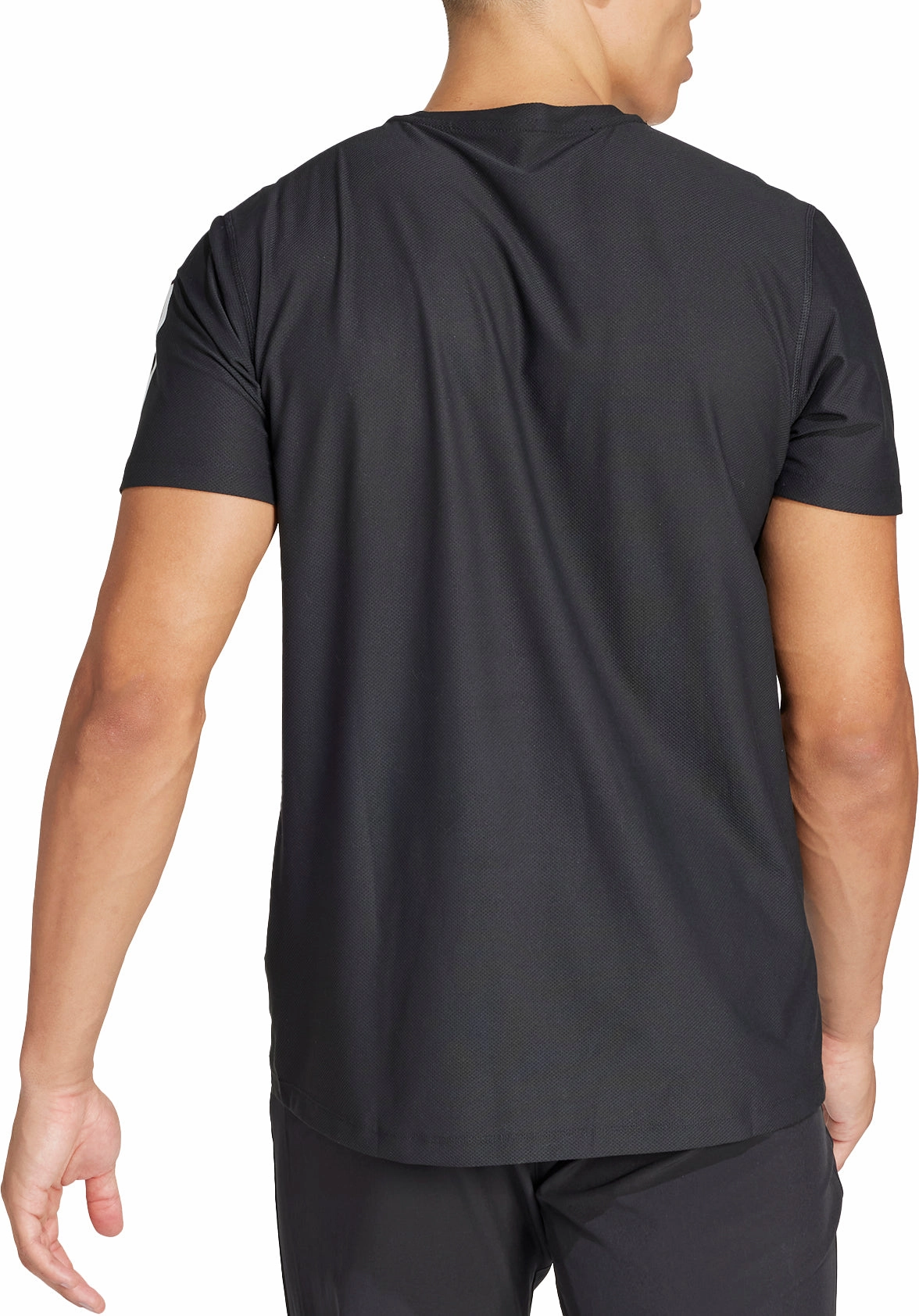adidas Own The Run Short Sleeve Mens Running Top - Black Practical Design Chic Comfort