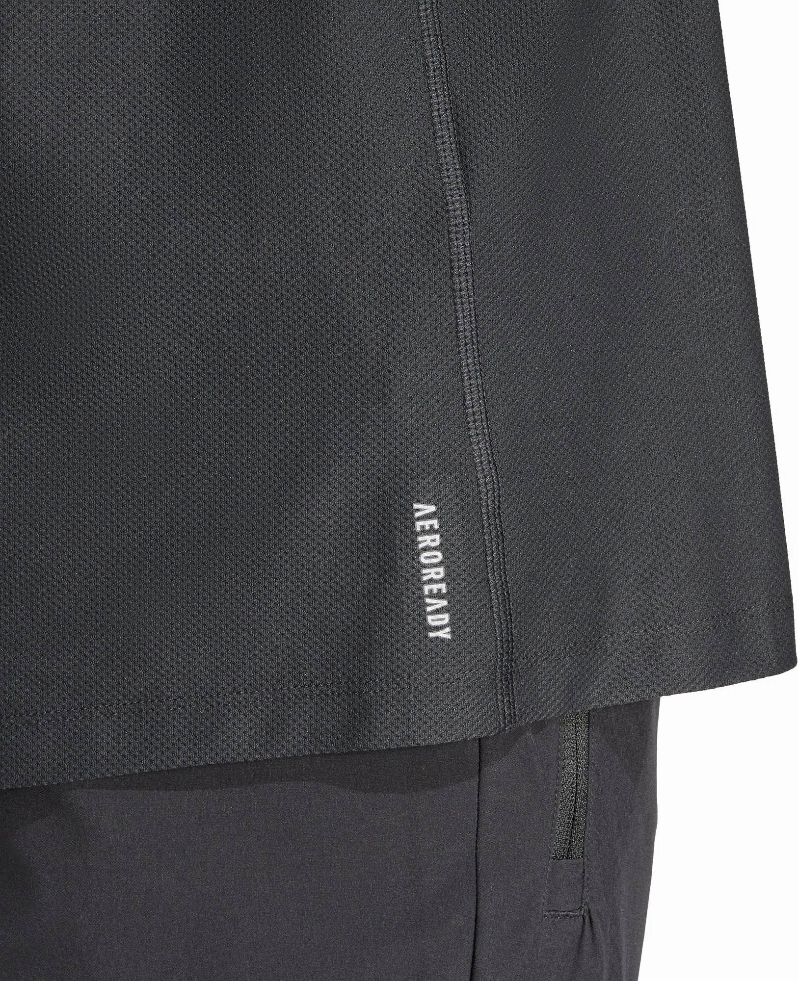 BreathableFabric Cozy And Warm adidas Own The Run Short Sleeve Mens Running Top - Black