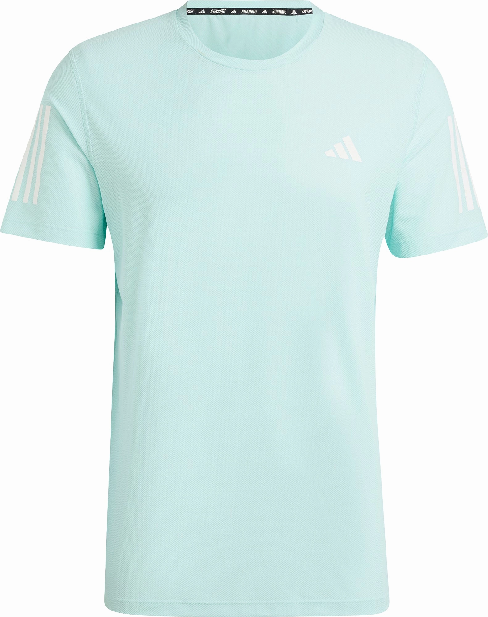 adidas Own The Run Short Sleeve Mens Running Top - Green Men's masculinity Seasonal Wear
