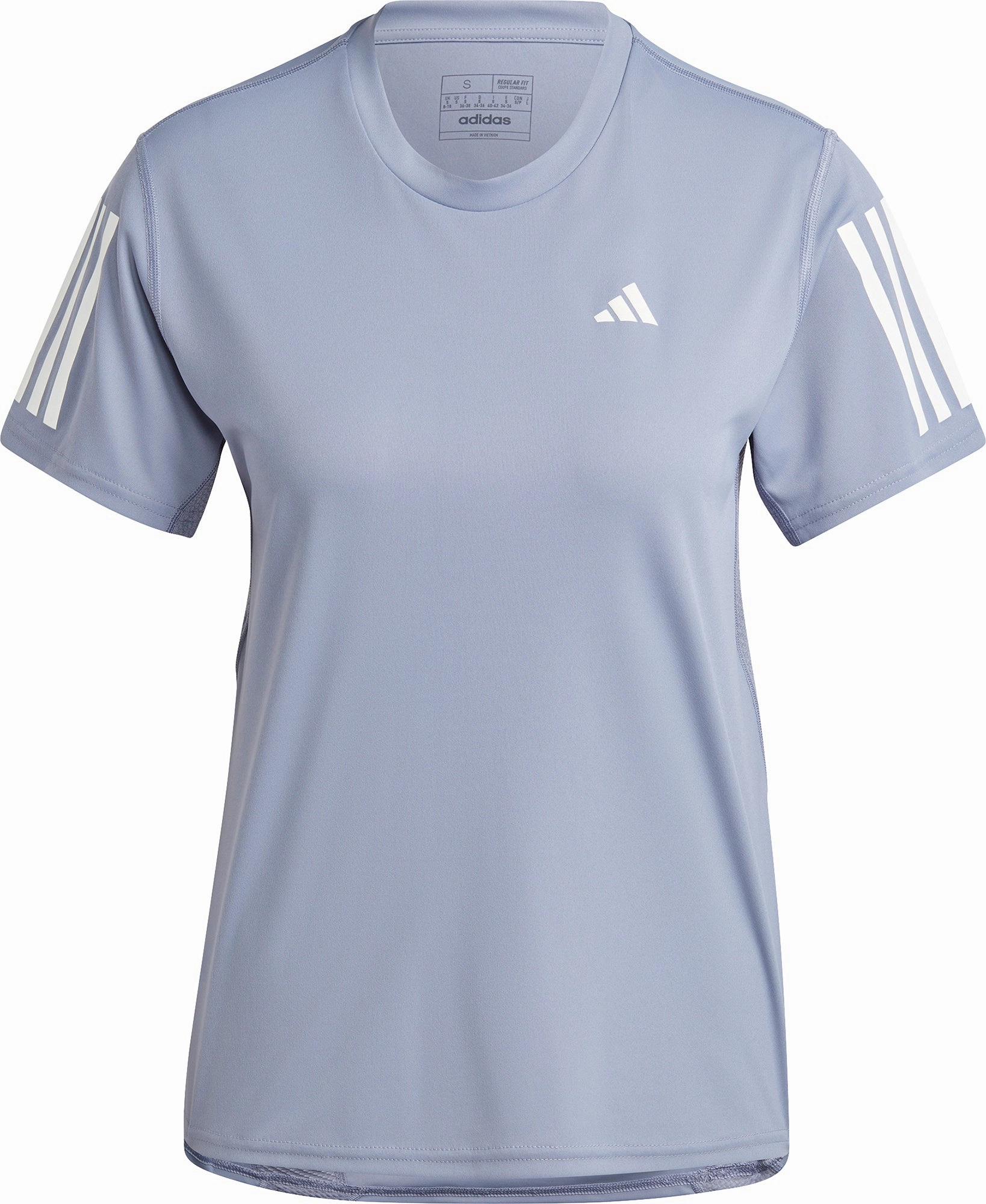 adidas Own The Run Short Sleeve Womens Running Top - Purple Chic Style AntiStaticFinish