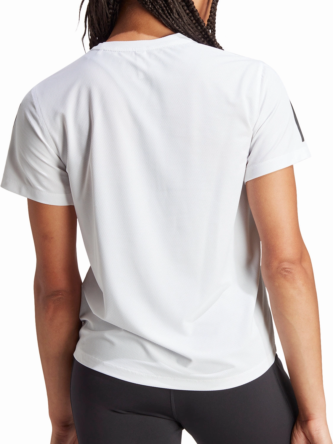 ethical Outdoor Layer adidas Own The Run Short Sleeve Womens Running Top - White