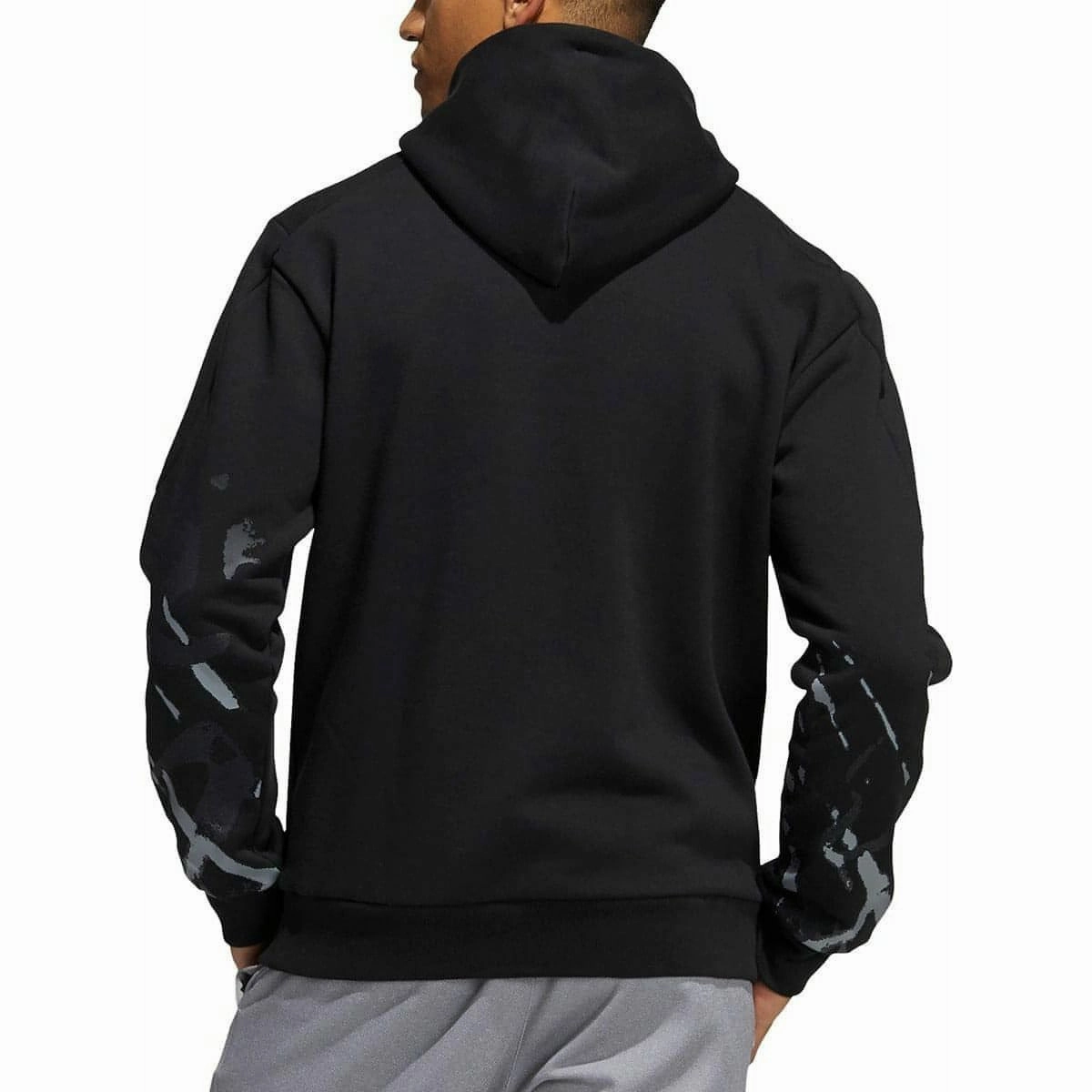 adidas Reverse Retro Future Icons Graphic Mens Hoody - Black QuickDry Technology Trend Vibe