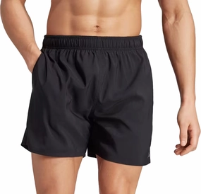 adidas Solid CLX Mens Swim Shorts - Black Non Irritating Labels