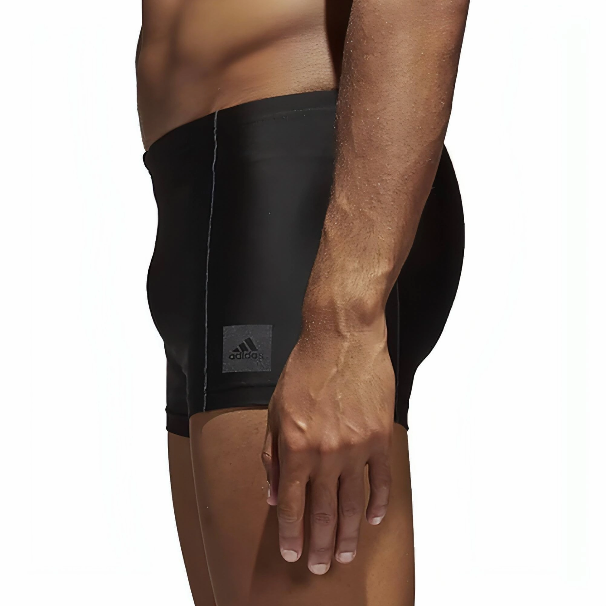 adidas Solid Swim Junior Boxer - Black Lined Shorts Built In Shelf Bra