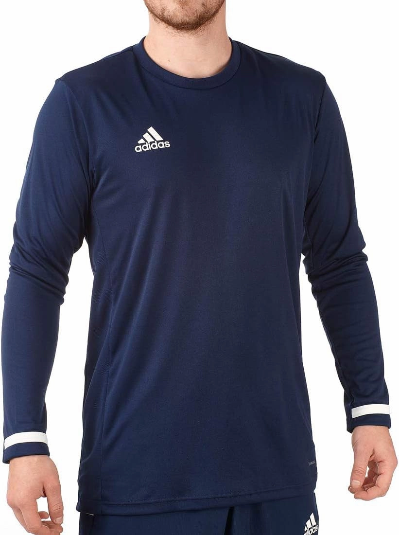 adidas T19 Long Sleeve Mens Training Top - Blue Rush Mode