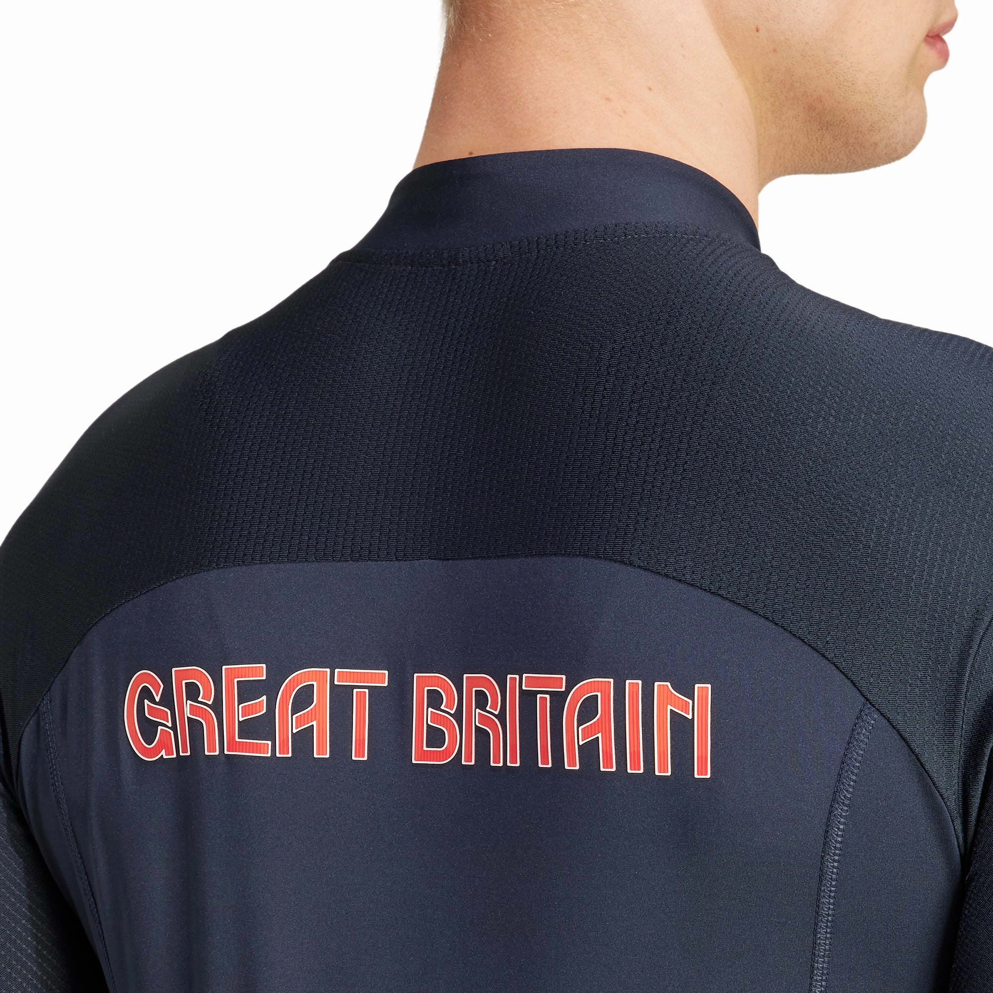 ErgonomicPatterning fictional adidas Team GB Short Sleeve Mens Cycling Jersey - Blue
