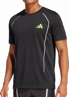 CompactPackaging adidas Tech Apparel Short Sleeve Mens Training Top - Black