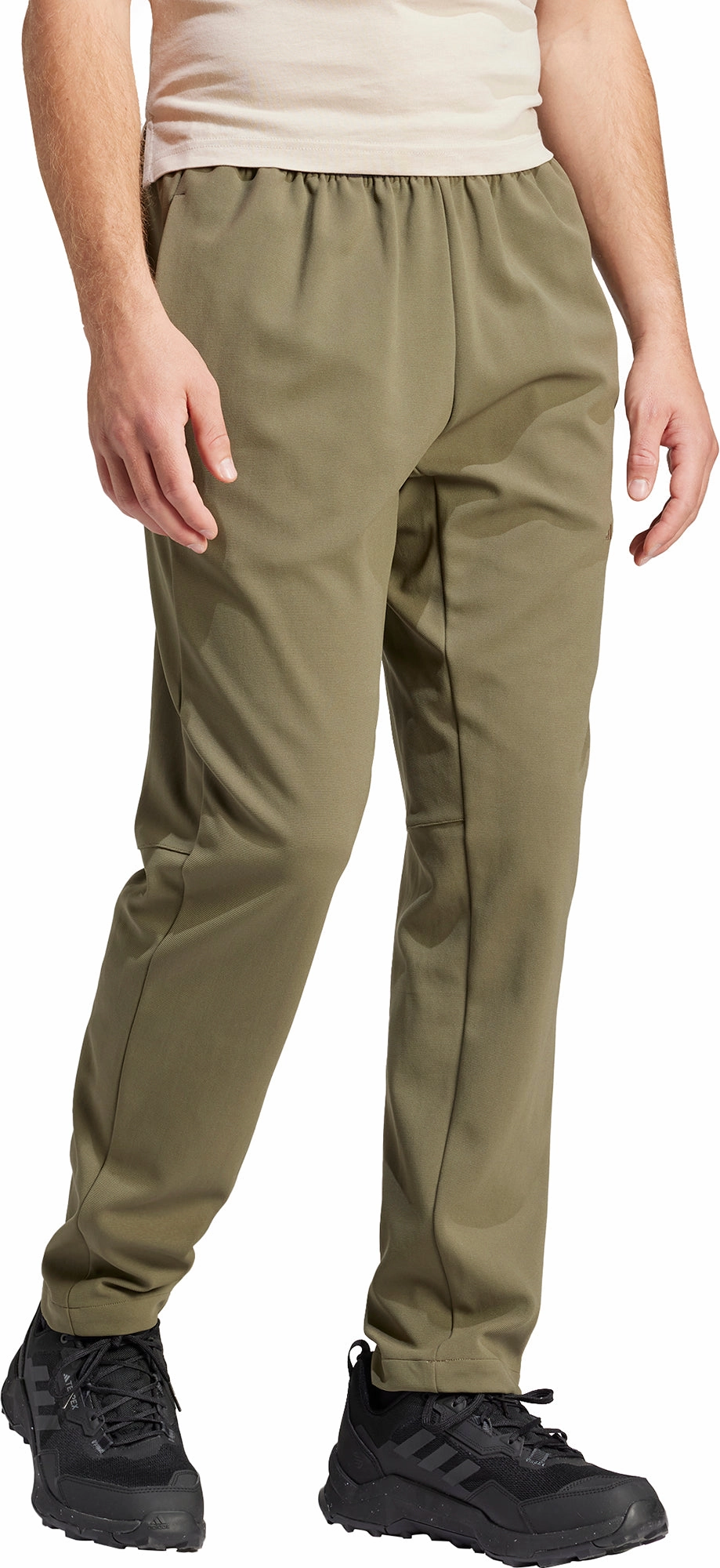 Matte Fabric adidas Terrex Multi Knit Mens Walking Trousers - Green